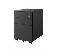 Steel File Cabinet, Black