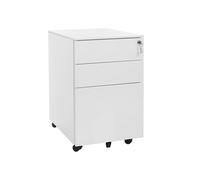 Steel File Cabinet, White