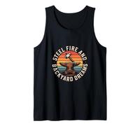 Steel Fire and Backyard Dreams Blacksmith Forge Tank Top
