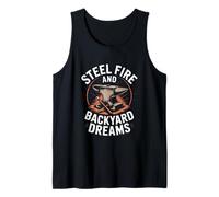 Steel Fire and Backyard Dreams Blacksmith Forge Tank Top