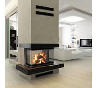 Steel fireplace insert KRATKI NBC 680/280 7kW 3 side wood / logs burner [EEK: A]