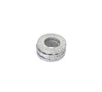 Steel Fixing Washers 10/100x Stainless Steel Wedge Lock Washer M4-M16 Double-Layer Self-Locking Locking Bolted Connections Hardware Fastener(M4,50PCS)