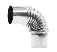 Steel Flexible Ventilation Pipe, Easy, No 1 50mm, BB | Steel Air Duct Connector with Excellent Sealing for Kitchen Exhaust & Industrial Airflows Systems
