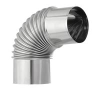 Steel Flexible Ventilation Pipe, Easy, No 4 75mm, Q | Steel Air Duct Connector with Excellent Sealing for Kitchen Exhaust & Industrial Airflows Systems
