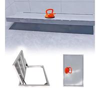 Steel Floor Access Hatch Seamless Hidden Inspect Door for Basement Removable Emerncy Escape Cover 50x28in and Secure Ground Access Solut
