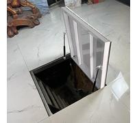 Steel Floor Hatch Access Door for Basement - Manual Opening & Dampened Ideal for Interiors Terraces and Lofts (L 28 x W 20 in / 71 x 51 cm)