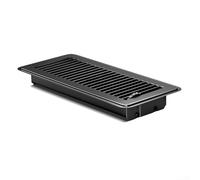Steel Floor Vent Cover 4x10 Inch Brown Jumpable Grille(4X10in Black)