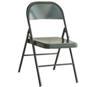 Steel Folding Chair Portable Indoor & Outdoor Use Black & Army Green Perfect for Kitchens Balconies Camping and Patio Furniture.