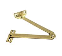 Steel Folding Friction Stay Hinge Polished Brass by Ironmongery World