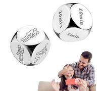 Steel Food Decision Dice,Gifts for Him Her, Gifts for Women Men, Anniversary Couple Gifts Girlfriend Boyfriend Stocking Stuffers for Women Men Christmas Birthday Wedding Funny Gifts (Time + Posture)