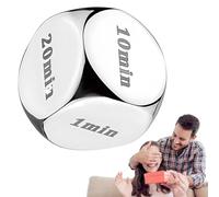 Steel Food Decision Dice,Gifts for Him Her, Gifts for Women Men, Anniversary Couple Gifts Girlfriend Boyfriend Stocking Stuffers for Women Men Christmas Birthday Wedding Funny Gifts (Silver)