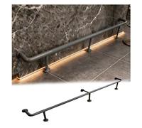 Steel Foot Rail Kit for Deck Railing Outdoor Balcony Fence Brackets for Restaurant & Office Horizontal Support 35.4x9.8in (90x25cm) -& Stylish