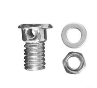 Steel For V-Brake Pinch Bolts 10pcs for Bicycle Brake Cable Wire Anchoring on tional and Light Duty Bikes (B)