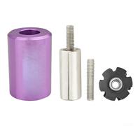 Steel Fork Compatible Star Nut Installation Sleeve with Heat Treated Rust Proof Construction for Long Term Use in Various Conditions (purple)