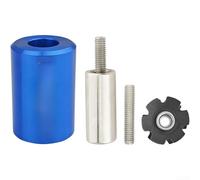 Steel Fork Compatible Star Nut Installation Sleeve with Heat Treated Rust Proof Construction for Long Term Use in Various Conditions (blue)