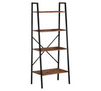 Steel Frame 4-Tier Minimalist Ladder Storage Shelf