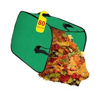 Steel Frame Garden Leaf Collector 300D Polyester Fabric Space Saving Design Urban Gardening Lovers Folding Leaf Collector