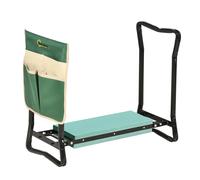 Steel Frame Gardening Kneeler Seat w/ Pouch Green