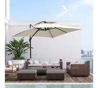Steel Frame Outdoor Roma Cantilever Umbrella