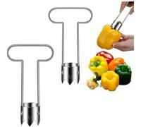 Steel Fruite Corer,Vegetable Tool Cutter Pepper Seed Remover Tool,For Gadget Vegetables Fruit