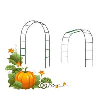 Steel Garden Arch Arbor Trellis for Climbing Plants Outdoor Patio Det Wedding Arch Various Sizes (80cm-280cm) Green Sturdy Design Perfect for Ln and Garden