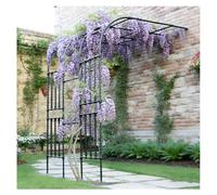 Steel Garden Archfor Climbing Plants Half Arch Rose Support Outdoor Arbor for Ln & Backyard 2.2x0.5x2.4mEntrancePerfect for Driveways!