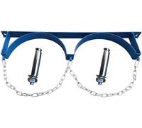 Steel Gas Cylinder Storage Rack with Chains for 1-3 Bottles 35-92cm(2 Bottles 65cm)