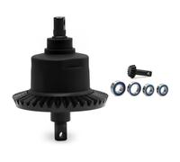 Steel Gear 13T 37T Front Rear Differential RC Upgraded Parts for TRAXXAS 1/10 Slash 4x4 Rustler Stampede F-150 Bandit Rally RC Car (Front Black)