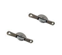 Steel Guide Roller Ball Bearing Sliding Door Fitting 55 mm Flat Pack of 2