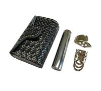 Steel Guitar Slide Bar for Lap Steel Guitar,Dobro, with Finger Picks and Storage Case