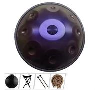 Steel Hand Pan 440HZ 22inch Handpan Drum 9 Notes With Carry Bag Bracket, D Minor Steel Hand Drum, The Tone Is Ethereal and Stable. For Adults Entertainmen, Yoga