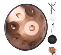 Steel Hand Pan Drum 22 Inch - 432Hz/440Hz Percussion Instrument with 9/10/12 Notes, Handpan Drum Set for Adults