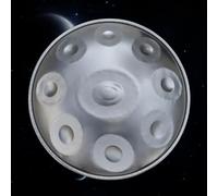 Steel Hand Pan Drum Set 9 Notes Professional Percussion Instrument 440hz Handpan D Minor D3 A Bb C D E F G A Hand Pan Prremium for Adults Audio Production Color Blue 432Hz Size 10 notes