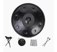 Steel Hand Pan Percussion Instrument, Handpan Drum Set in D Minor 9 Notes, Ideal for Meditation Yoga and Sound Healing