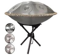 Steel Hand Pan Percussion Instruments - 22 In Tongue Drum 432Hz/440Hz Handpan Drum Sets For Sound Healing, Meditation And Yoga, 9/10/12 Note Hand Pan Instrument Handpan Drums For Adults(SILVER-9 NOTES