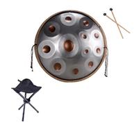 Steel Hand Pan Percussion Instruments 22 Inches Handpan Instrument Handpan Drum For Adults 440Hz/432Hz Tongue Drum, For Beginners Gift Kids Meditation With Soft Hand Pan Bag(440Hz,12Notes)