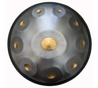 Steel Hand Pan Percussion Instruments - Handpan Drum Sets, D Minor 9/10/12 Notes Harmonic Percussion Drums Instrument For Adults/child With Travel Bag And Mallets(A,9 notes)