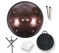 Steel Handpan Drum, 9 Notes 432Hz Hand Pan Steel Drum in D Minor, Hand Drum Percussion Instrument with Carry Bag, Mallets, Bracket