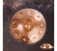 Steel Handpan Drum for Adults Gift Percussion Instrument Handpan D Minor 22 Inches Gold Hand Pan 440hz/432hz Prremium 10 Notes 12 Notes (Color : 440Hz, Size : 10 notes)