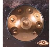 Steel Handpan Drum for Adults Gift Percussion Instrument Handpan D Minor 22 Inches Gold Hand Pan 440hz/432hz Prremium 10 Notes 12 Notes (Color : 432Hz, Size : 9 notes)