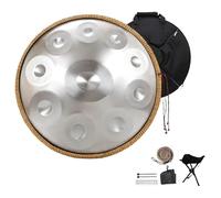 Steel Handpan Drum Sets - Hand Pan Drum For Adults, 9/10/12 Notes 432Hz/440Hz In D Minor Percussion Instrument Harmonic, For Sound Healing, Personal Meditation(B,432HZ/9Note)