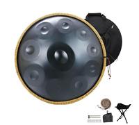 Steel Handpan Drum Sets - Hand Pan Drum For Adults, 9/10/12 Notes 432Hz/440Hz In D Minor Percussion Instrument Harmonic, For Sound Healing, Personal Meditation(E,440HZ/9Note)