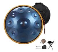 Steel Handpan Drum Sets - Hand Pan Drum For Adults, 9/10/12 Notes 432Hz/440Hz In D Minor Percussion Instrument Harmonic, For Sound Healing, Personal Meditation(C,440HZ/10Note)