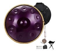 Steel Handpan Drum Sets - Hand Pan Drum For Adults, 9/10/12 Notes 432Hz/440Hz In D Minor Percussion Instrument Harmonic, For Sound Healing, Personal Meditation(F,432HZ/9Note)