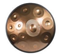Steel Handpan minor d 9 note Instrument for Adults 12 note 22inch Handpan Drum Set With Bag Percussion Instrument For Entertainment (Color : Gold-432Hz, Size : 12 notes)