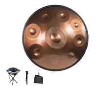 Steel Handpan/Tongue Drum Instruments, 22" D Minor Music Handpan 9/10/12 Notes, 432/440Hz Hand Pan Drum Sets, For Adults, Children, And Beginners Percussion Instrument(C,10 notes(432HZ))
