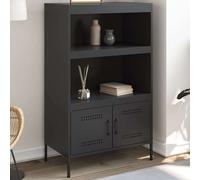 Steel Highboard Cabinet 68x39x113cm Storage Cupboard Industrial Style