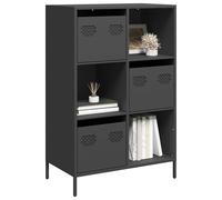 vidaXL Highboard Black 68x39x103.5 cm Steel, Black