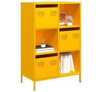 Steel Highboard Storage Cabinet 68x39x103.5cm Industrial Cupboard Shelves