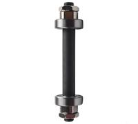 Steel Hollow Axle Kit for Bicycle Front and Rear Hubs 108 mm and 145 mm Lengths with Quick Release and Bead Stopper (Front)